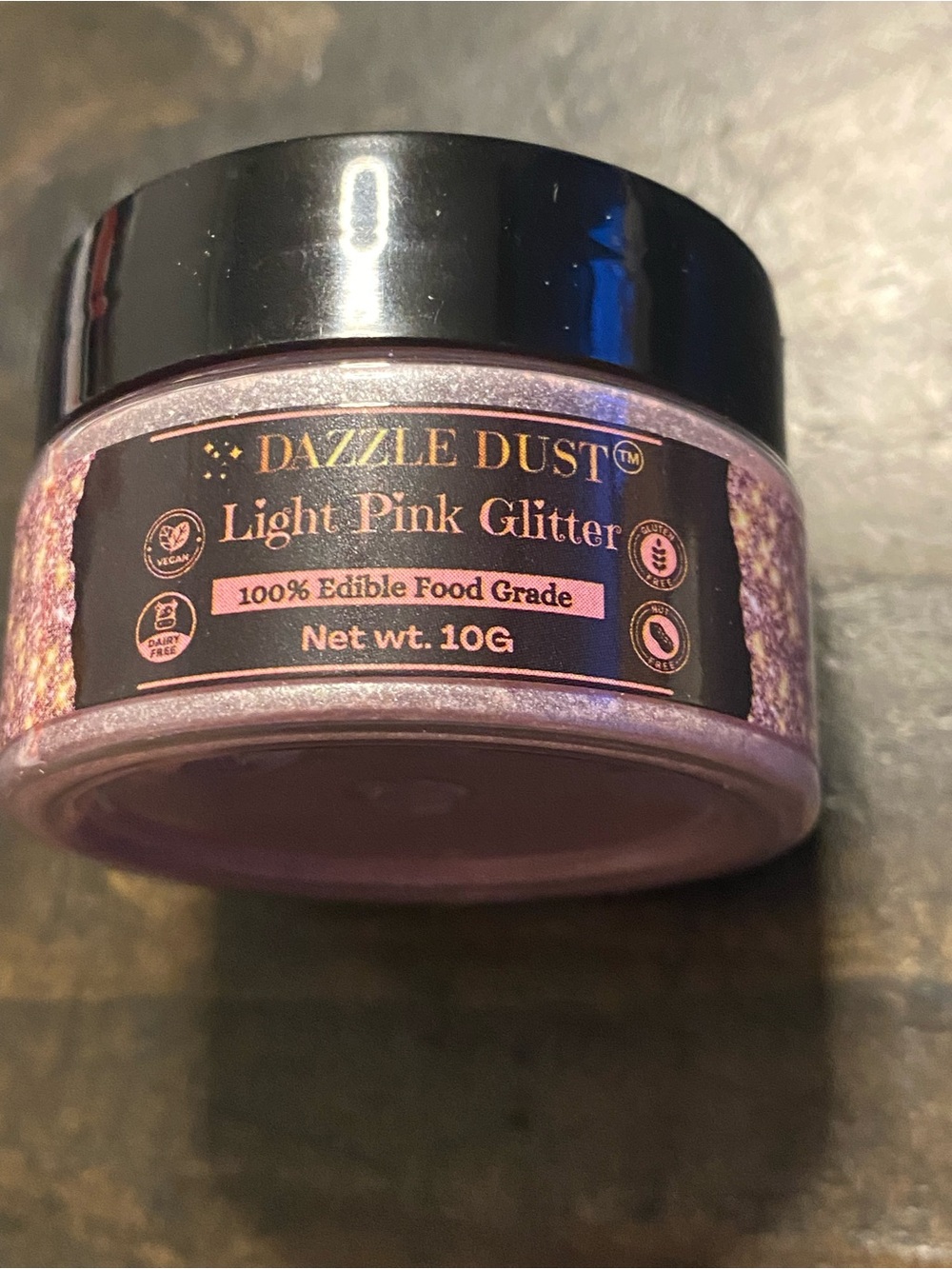 Light Pink Glitter - Edible Cosmetic Glitter (M243)
